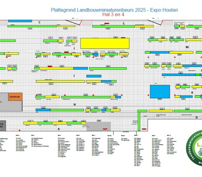 Plattegrond Landbouwminiaturenbeurs