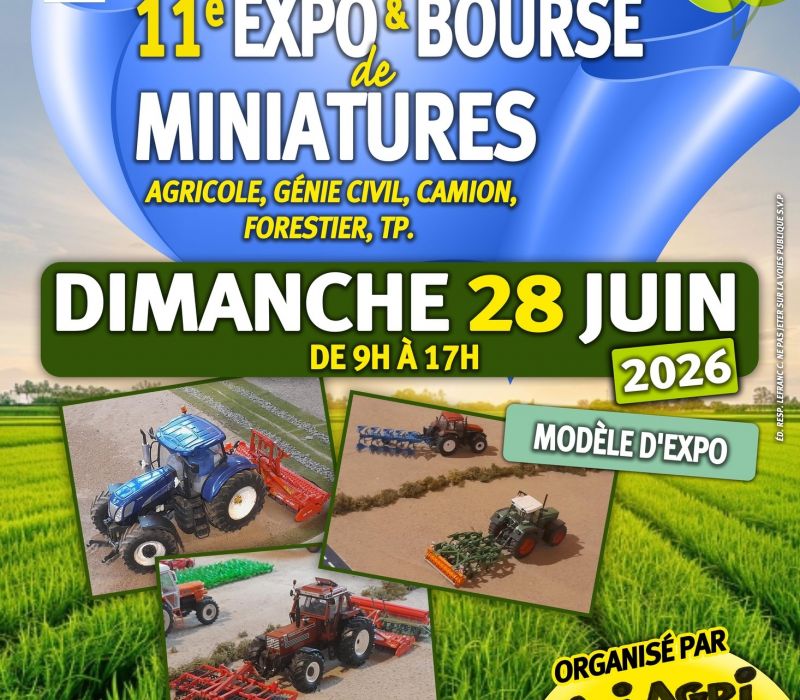Landbouwminiaturenbeurs en expositie Maulde, België