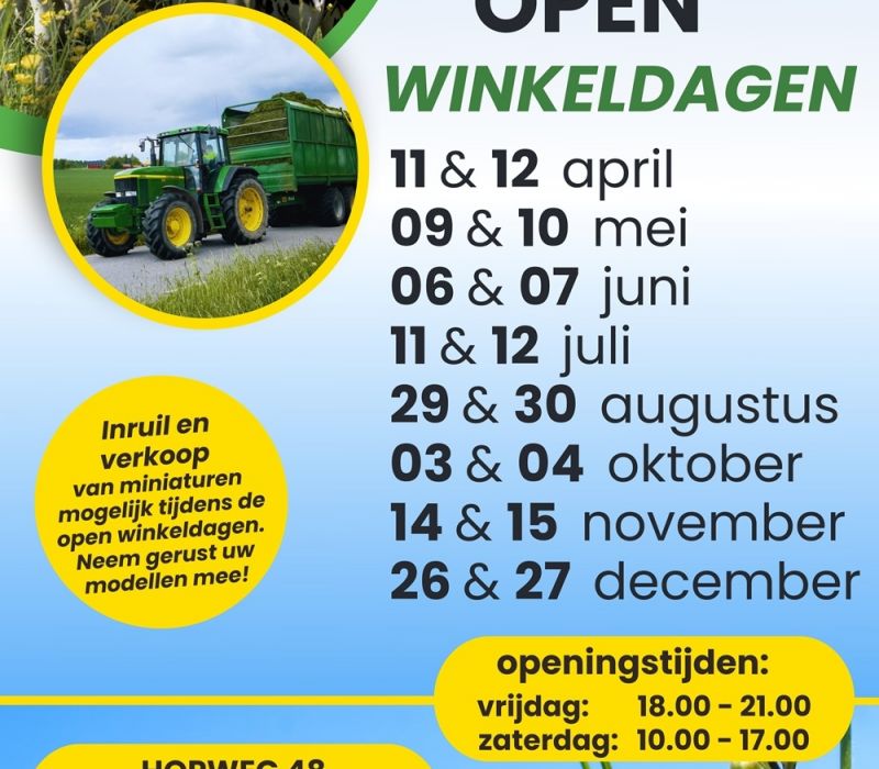 Open winkeldagen Poppema, Rutten