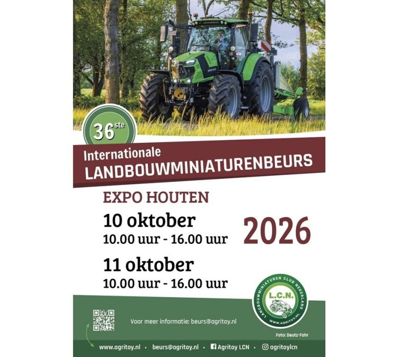 Aanmelden standhouders Landbouwminiaturenbeurs Houten