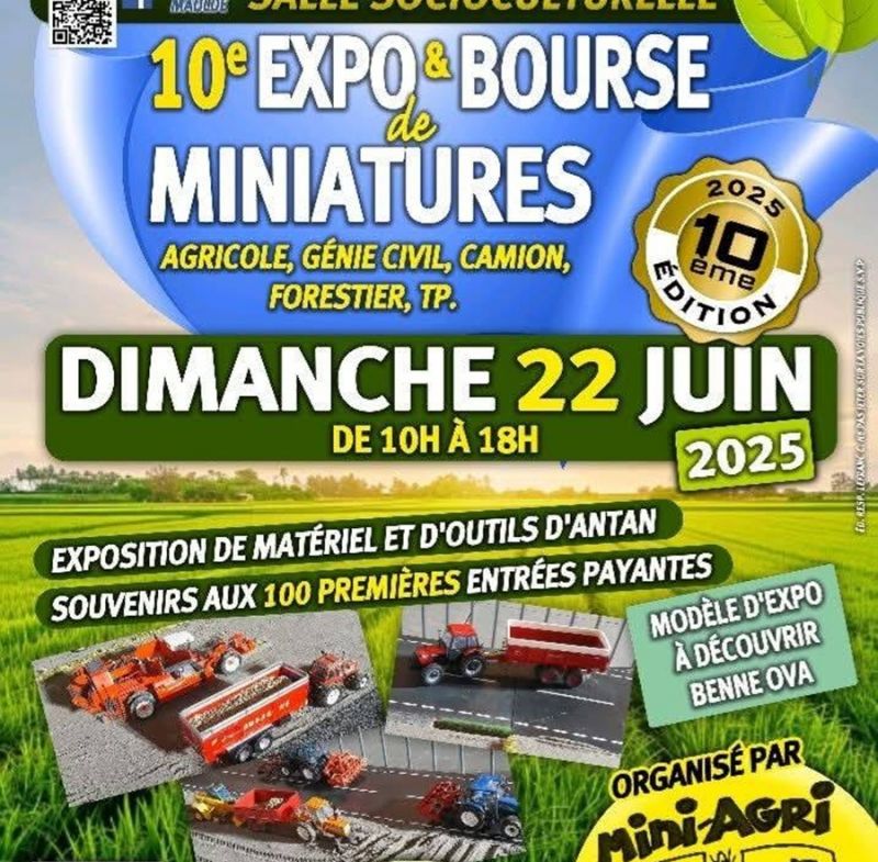 Landbouwminiaturenbeurs en expositie Maulde, België